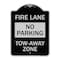 Signmission Fire Lane No Parking Tow-Away Zone Heavy-Gauge Aluminum Architectural Sign, 24" x 18", BS-1824-23992 A-DES-BS-1824-23992 - alternate 1